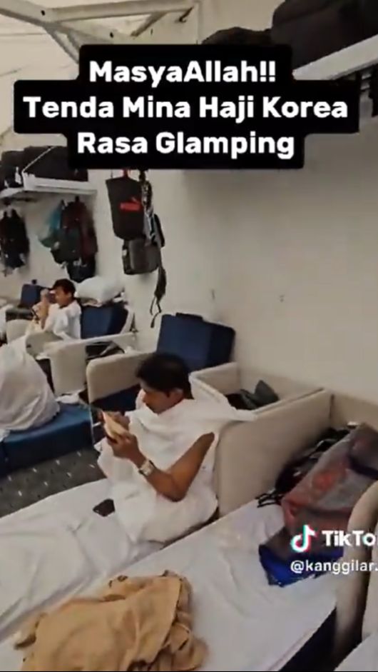 Viral Video Tenda Mewah Jemaah Haji Korea Selatan Dilengkapi Es Krim hingga Cemilan, Berapa Biaya Hajinya?