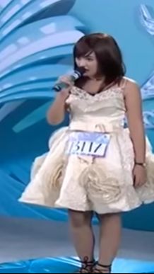 Inilah potret Happy Asmara kala mengikuti audisi Dangdut Academy 4 yang berlangsung pada tahun 2017.