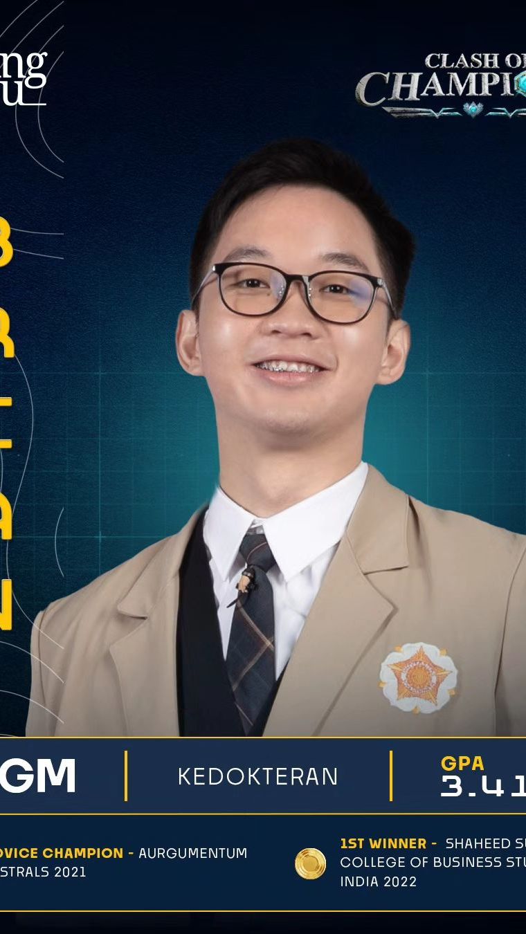 Sosok Brian Peserta Clash of Champions yang Jadi Sorotan, Pendidikannya Bukan Kaleng-Kaleng