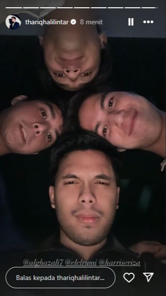 Beberapa netizen pun ramai mengomentari momen pesta lepas lajang Thariq.