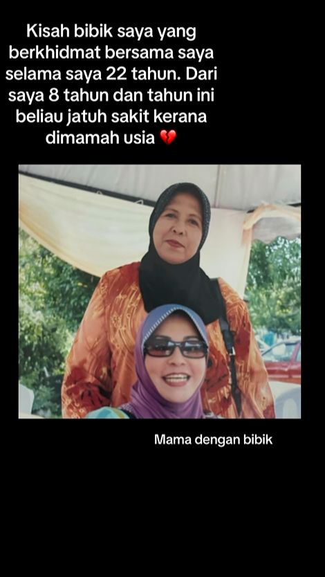 Kesedihan Putri Majikan di Malaysia Lepas ART yang sudah Bekerja 22 Tahun, Stroke Memisahkan Keduanya