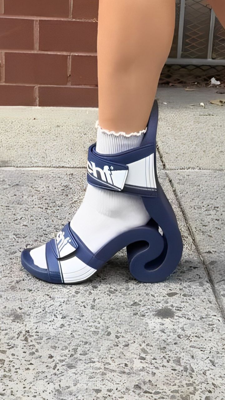 Menilik Desain Unik High Heels tapi 'Rasa' Sandal Karet Empuk 