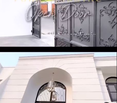 Dilihat dari bagian depannya sudah terbayang semewah apa rumah baru Celine.