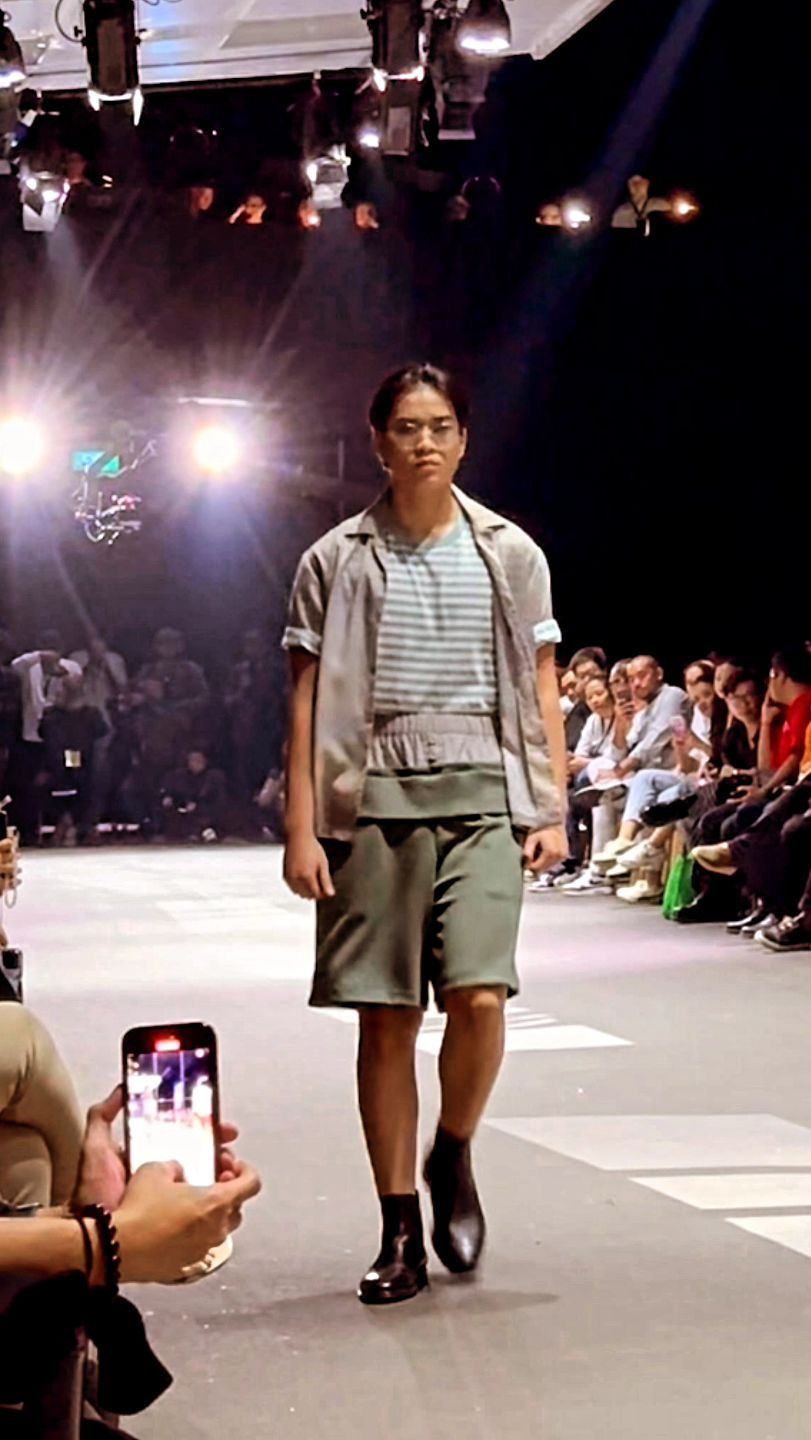 Marco tampak berpartisipasi dalam Jakarta Fashion Food Festival (JF3) yang digelar pada Kamis, 1 Agustus 2024.
