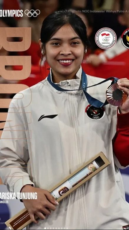 Gregoria Mariska Tunjung telah menulis sejarah baru bagi Indonesia di Olimpiade Paris 2024 dengan meraih medali perunggu.