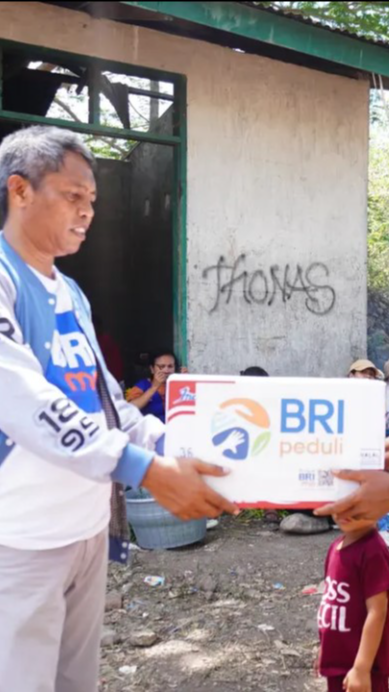 BRI Peduli Salurkan Bantuan Makanan Hingga Perlangkapan Bayi Korban Gunung Lewotobi Laki-Laki