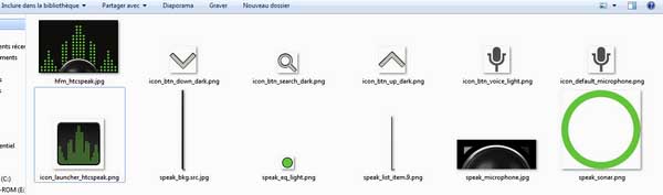 HTC speak GUI
