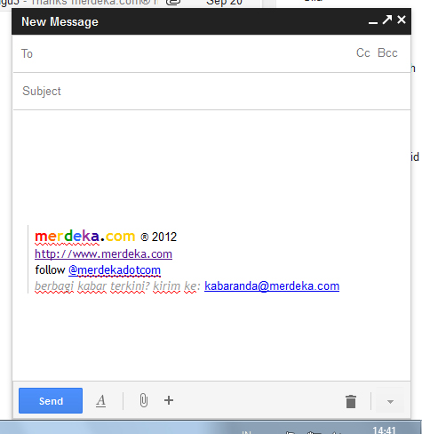 Gmail Compose pop-up