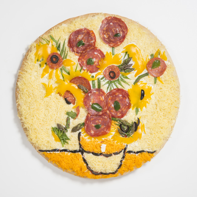 karya seni pizza
