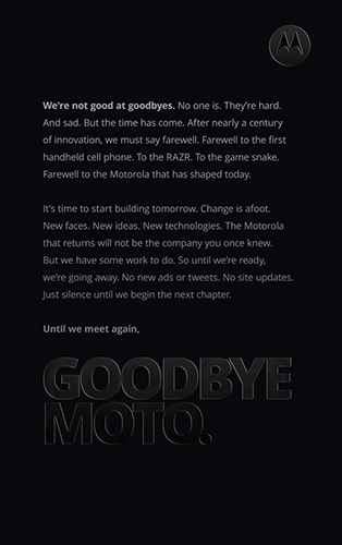 Goodbye Moto - B A Bakken