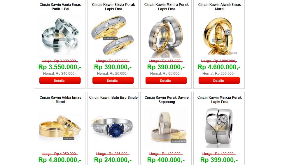 Beli cincin  kawin  secara online mengapa tidak merdeka com