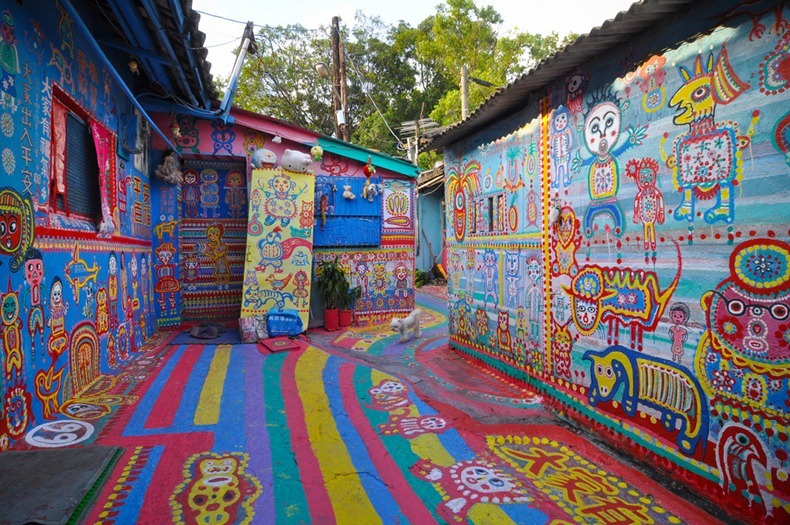 Desa pelangi tawarkan warna-warni lukisan unik  merdeka.com