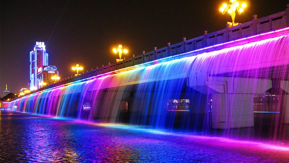 pelangi banpo bridge korea selatan