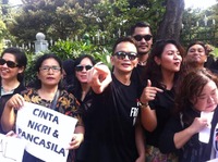 pop di aksi dukung ahok