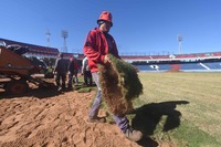 porteno kerja bakti bangun stadion