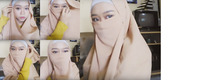 memakai hijab bercadar