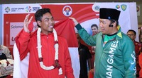 tanah air lalu m zohri disambut menpora