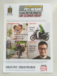 selebaran hapuskan pajak motor di condet