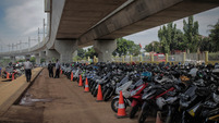 ride lebak bulus mulai di penuhi pengguna mrt