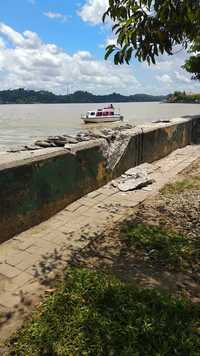 kontainer hantam turap sungai segah