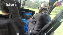 jemput ustaz abdul somad menggunakan helikopter