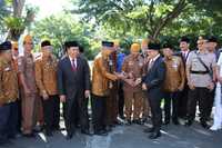 harkitnas yang digelar di halaman kantor pemkab banyuwangi