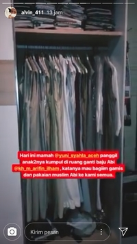 temukan tasbih di baju ustaz arifin ilhaminstagram alvin411