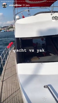 sewa yacht di turkiinstagram attahalilintar