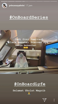 dalam jet pribadiinstagram princessyahrini