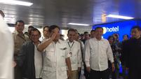 budi gunawan tiba di stasiun mrt