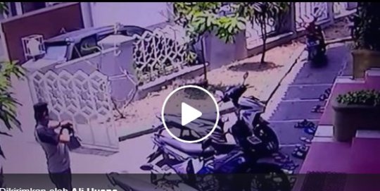 VIDEO Tertangkap CCTV Aksi Pencuri Sepeda Motor  di 