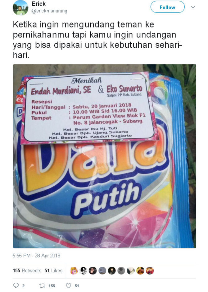 Undangan Pernikahan Ini Bikin Netter Bingung Dengan Foto