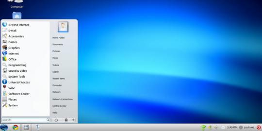 Zorin, Linux yang mirip Windows 7