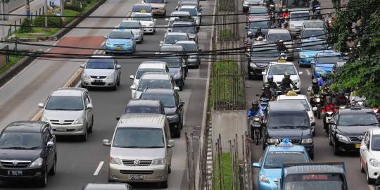 Hujan reda, ruas jalan ibu kota alami kemacetan