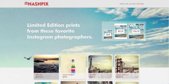 Hashpix, situs untuk menjual foto Instagram
