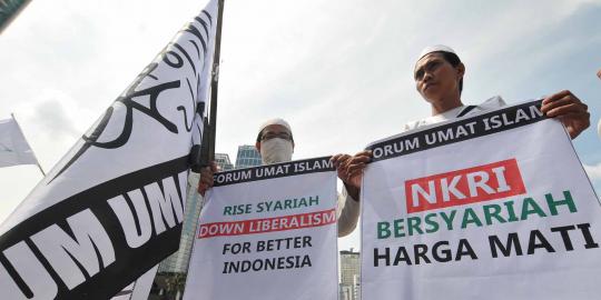 Bundaran HI ramai demonstrasi