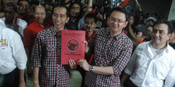  Baju  kotak  kotak  akan jadi brand Jokowi  Ahok merdeka com