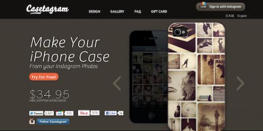 Casetagram, situs pembuat casing iPhone bertemakan Instagram