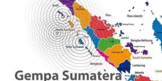 Waktu tiba gelombang tsunami di Pulau Sumatera