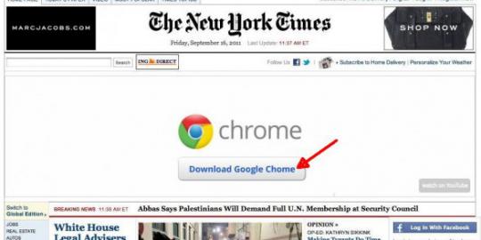 Iklan Chrome typo, malah masuk nominasi di Webby Award