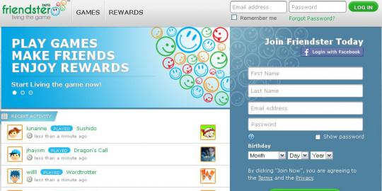 Kalah dari Facebook, Friendster jadi situs game