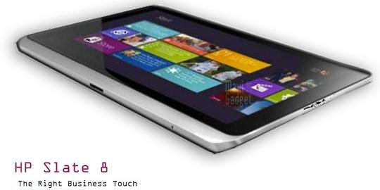 HP Slate 8, tablet bisnis dengan OS Windows 8 pertama