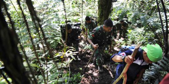 Korban Sukhoi yang berhasil ditemukan tak ada yang utuh