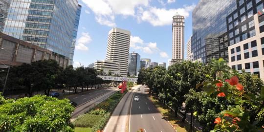 Libur panjang, lalu lintas Jakarta lengang