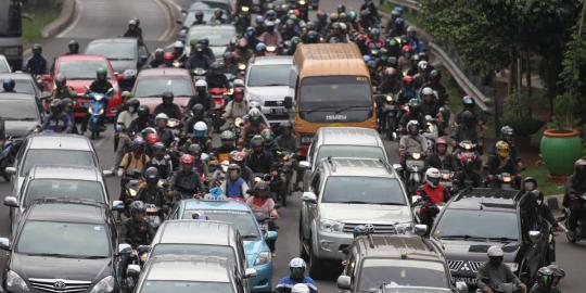 Demo di Trisakti, Grogol arah Slipi macet
