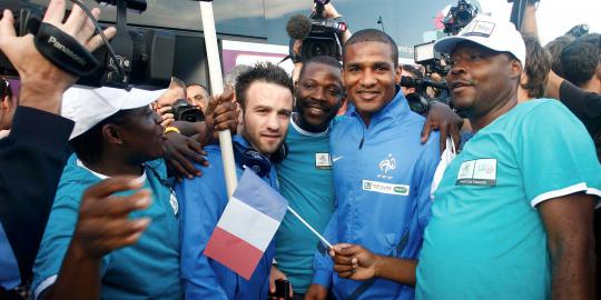 Antusiasme fans sambut timnas Prancis