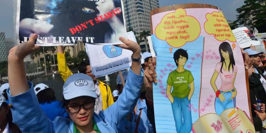 Mahasiswa ajak masyarakat tidak merokok