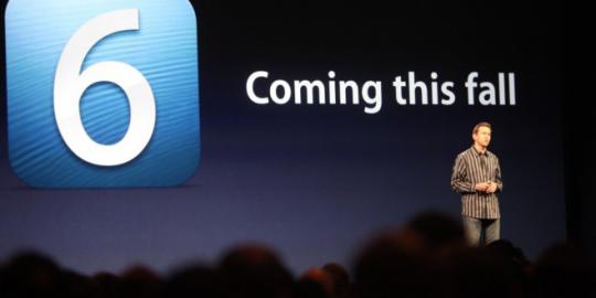 Apple bagikan iOS 6 beta version ke pengembang di WWDC 2012