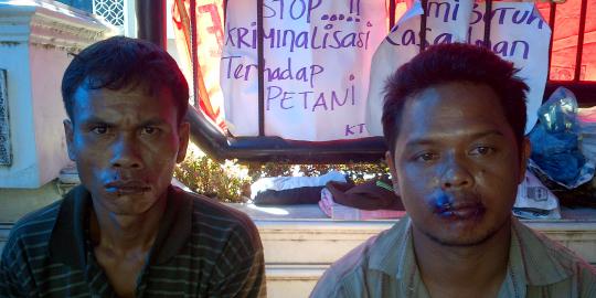  Satu lagi petani jahit mulut di Medan