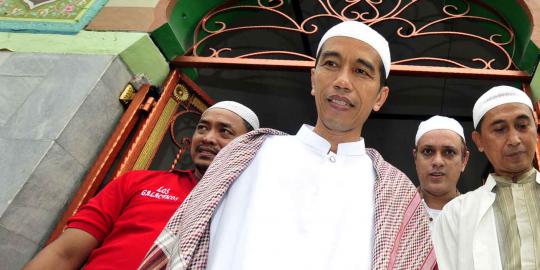 Jokowi minta tausiah ke istri Gus Dur